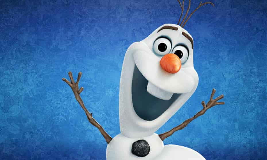 Olaf the snowman from Frozen