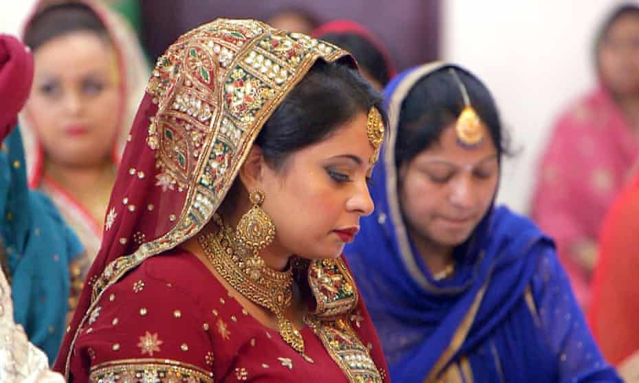 Maintaining tradition … Sonia at the Sikh ceremony for her marriage to Ravi in The Sikhs of Smethwick. 