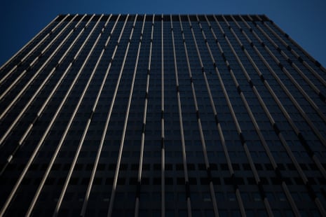A large office building.