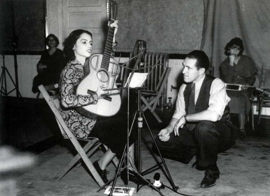 Lydia Mendoza, star of Tejano music, recording in San Antonio in the mid-1930s at the height of her fame.