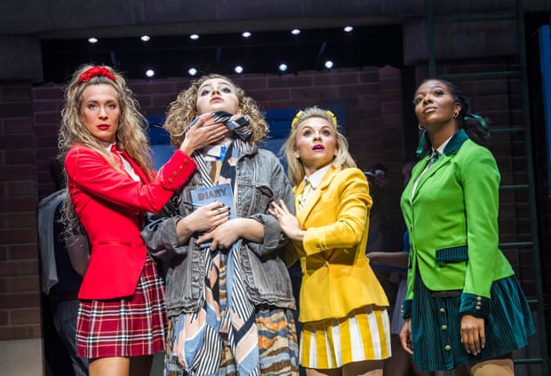 Bitchily disdainful … Jodie Steele, Carrie Hope Fletcher, Sophie Isaacs and T’Shan Williams in Heathers the Musical.