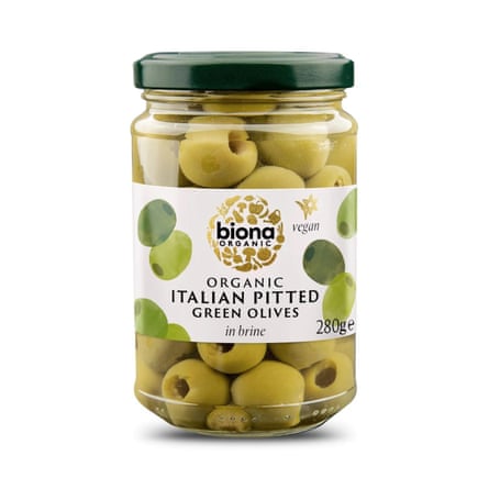 Biona Organic Pitted Green Olives successful Brine
