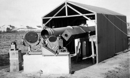 The telescope used to observe an eclipse in Brazil, 1919, at the behest of Arthur Eddington