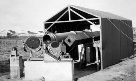 Instruments used to observe the 1919 total solar eclipse, Sobral, Brazil.