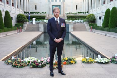 The prince at the Australian War Memorial in Canberra