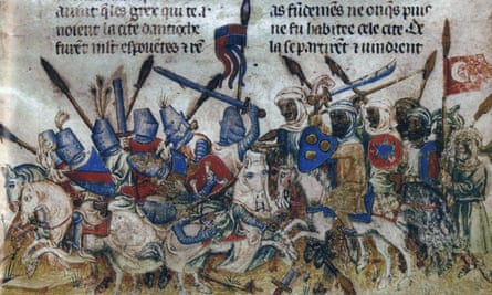A depiction of the siege of Antioch during the First Crusade
