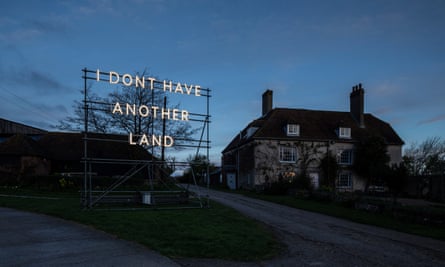 Coley’s I Don’t Have Another Land installed in Charleston, East Sussex.