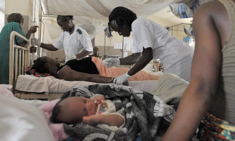 A maternity ward in Freetown, Sierra Leone