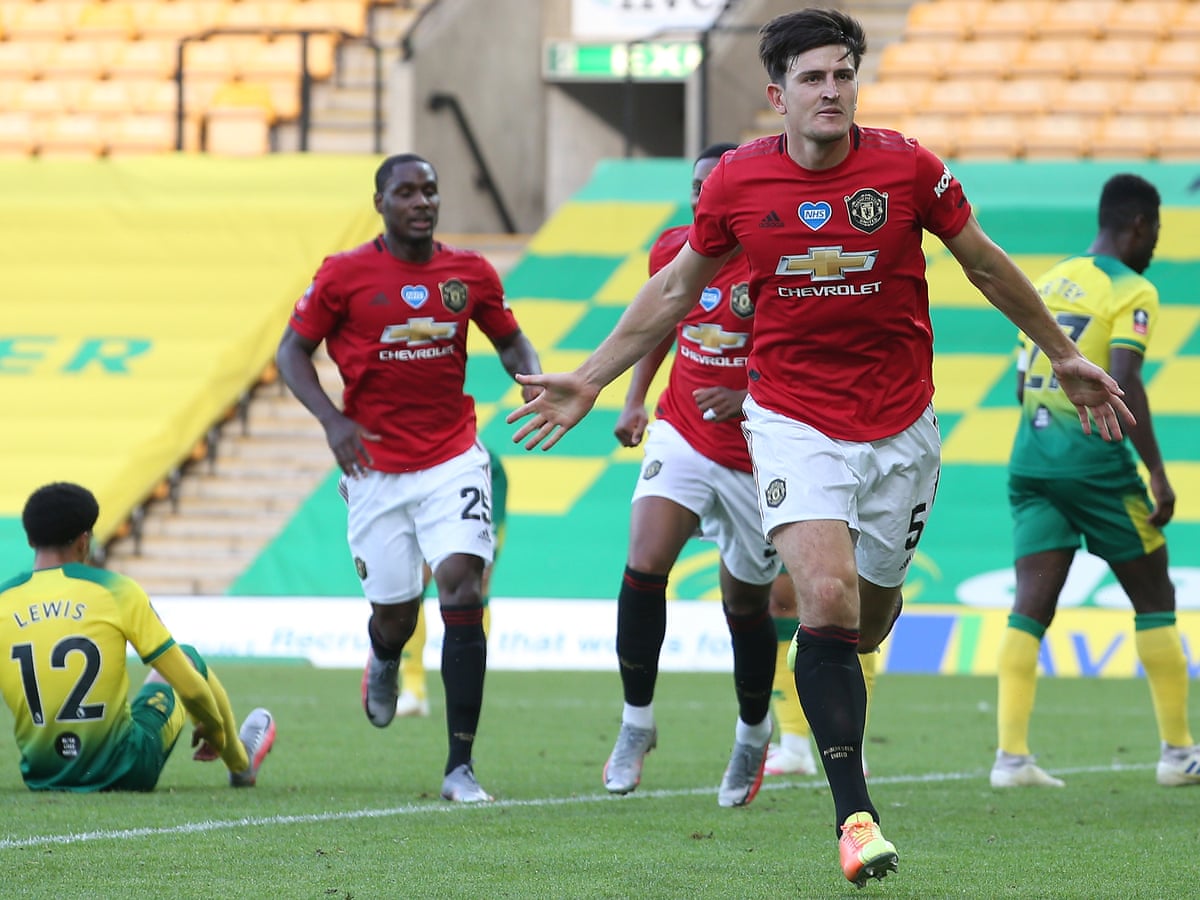 Manchester United Finally End 10 Man Norwich S Cup Hopes Through Maguire Fa Cup The Guardian