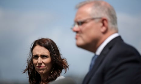 New Zealand Prime Minister Ardern and Australian Prime Minister Morrison hold a joint press conference at Admiralty House in SydneyNew Zealand Prime Minister Jacinda Ardern and Australian Prime Minister Scott Morrison hold a joint press conference at Admiralty House in Sydney, Australia, February 28, 2020. REUTERS/Loren Elliott TPX IMAGES OF THE DAY
