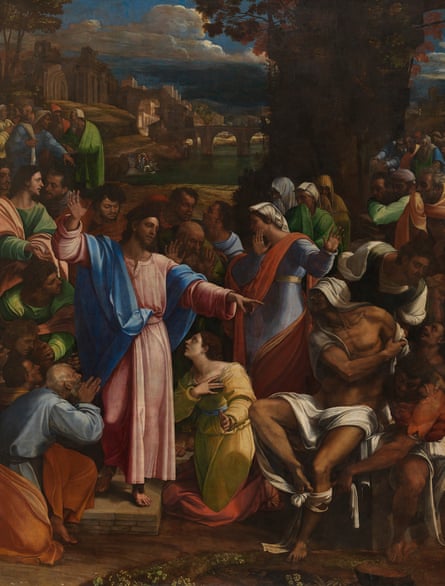 The Raising of Lazarus by  Sebastiano del Piombo