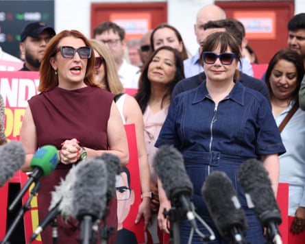 Louise Haigh and Anneliese Midgley