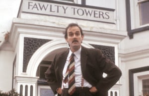 John Cleese as Basil Fawlty in Fawlty Towers BBC comedy.