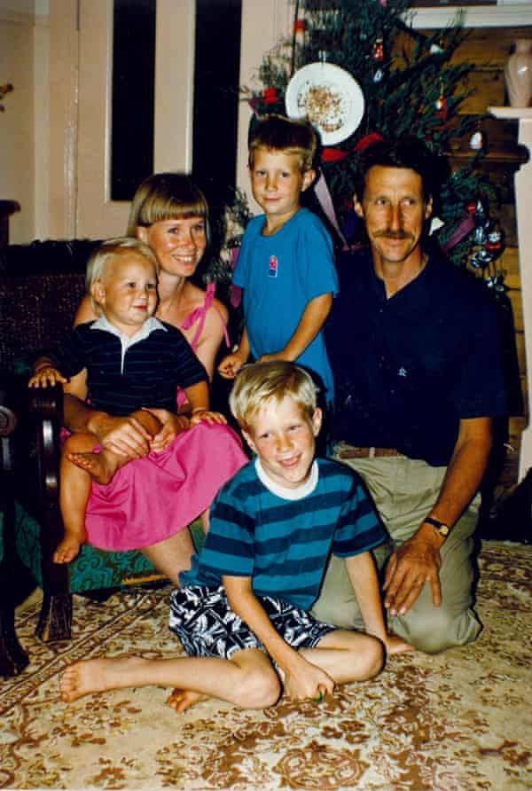 Tom Tilley’s family at Christmas 1987