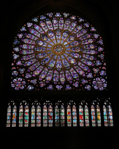 There are reports that the North Rose stained glass window at Notre Dame cathedral in Paris has survived.
