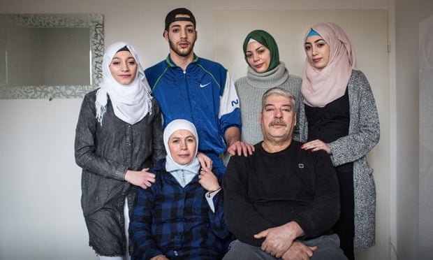 Members of the Syrian Abu Rashed family in Lüneburg, Germany.