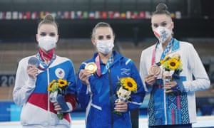 Left to right: Dina Averina, Linoy Ashram and ALina Harnasko.