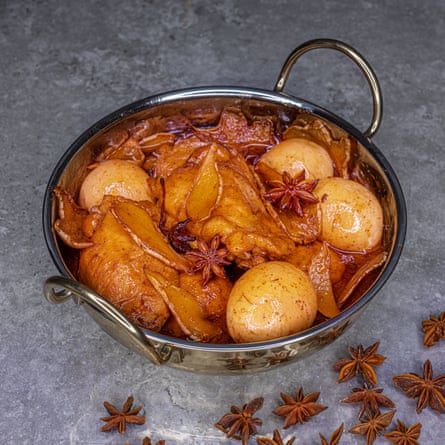 Soy-braised chicken.