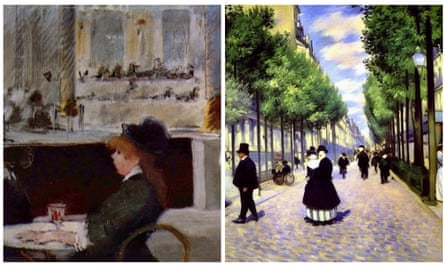 Édouard Manet left, image generated using Stable Diffusion, right
