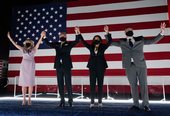 Biden Vows To End Season Of Darkness As He Accepts Democratic Presidential Nomination Us News The Guardian