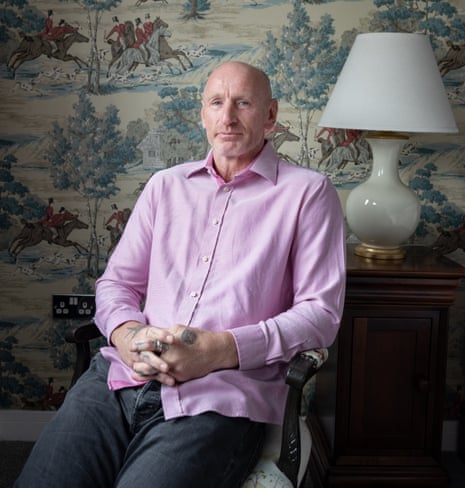 Gareth Thomas, ex rugby player and HIV campaigner, photographed at his home in Ogmore by Sea, Bridgend, Wales.