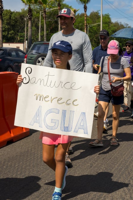 A protester holds a sign saying ‘Santurce deserves water’ in San Juan, Puerto Rico, on 7 September 2026. A protester holds a sign saying ‘Santurce deserves water’ in San Juan, Puerto Rico, on 7 September 2026.
