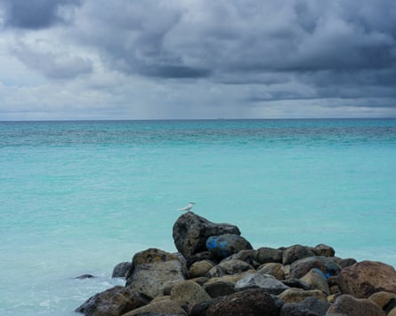 Looking into the centre of the Funafuti Lagoon, Tuvalu.