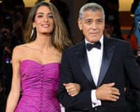 George and Amal Clooney at the 82nd Venice international film festival last year.