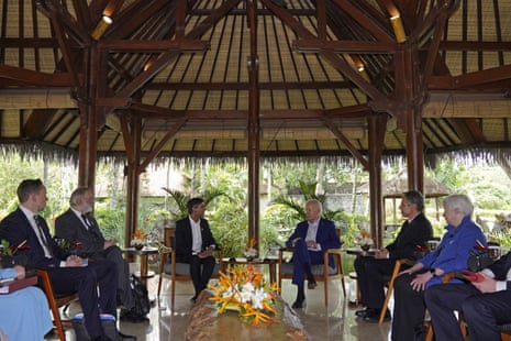 Rishi Sunak holding his bilateral meeting with Joe Biden.
