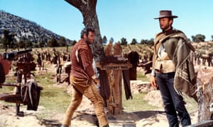 Eli Wallach and Clint Eastwood in their famous scene from Sergio Leone’s The Good, The Bad and The Ugly.