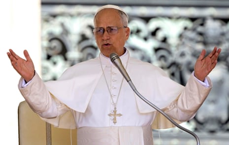 Pope Leo XIV leads the weekly General Audience in Saint Peter's Square, Vatican City, 25 June 2025.