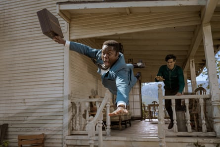 Flying high … David Oyelowo and Louis Cancelmi in Government Cheese.
