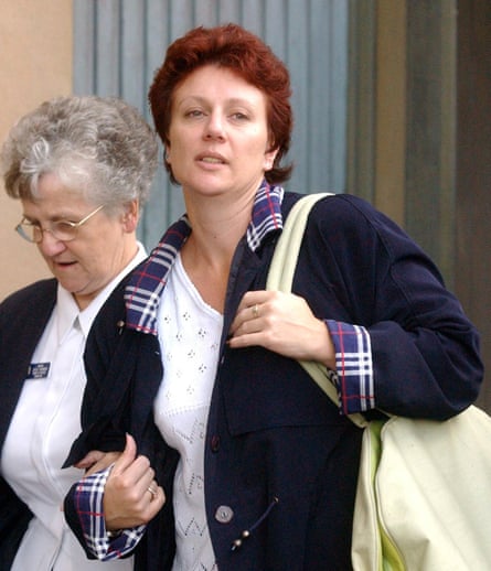 Kathleen Folbigg leaves the supreme court of NSW in 2003.