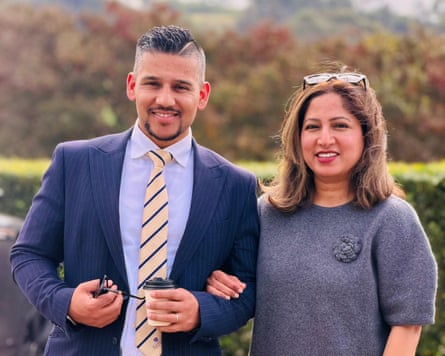 Nava Pandey and his wife, Sumi Adhikari