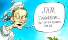 Jeremy Hunt’s topsy-turvy budget: jam tomorrow but never jam today – cartoon