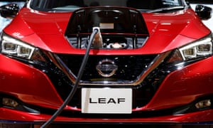 UK car sales may have dropped again in January, but sales of electric cars like the Nissan Leaf doubled year-on-year.