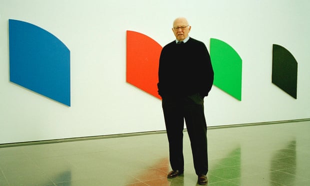 Ellsworth Kelly at a 2006 exhibition of his work in London.