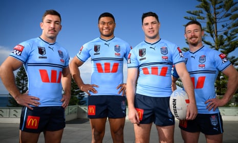 Reece Robson, Stefano Utoikamanu, Mitchell Moses and Damien Cook