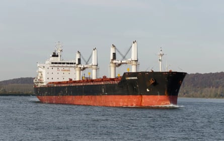 The Phoenician M cargo ship