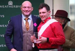 Rory Berst is all smiles with Irishjockey Paul Townend at this month’s Cheltenham Festival.