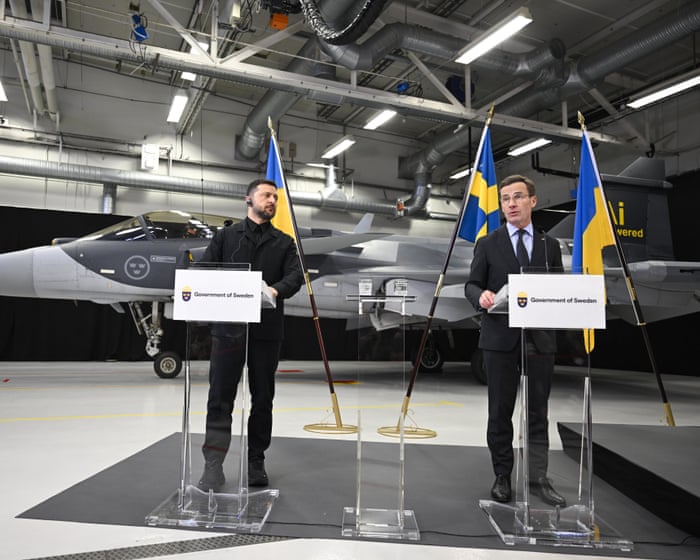 Ukraine war briefing: Swedish defence maker Saab signs deal to deliver 16 fighter jets to Kyiv