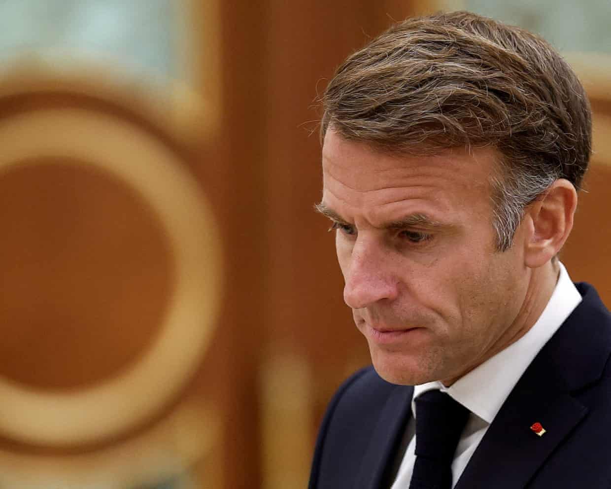 Macron's response offers no concrete action