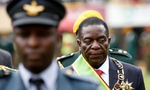 Emmerson Mnangagwa, who was sworn in as Zimbabwe’s president last month.