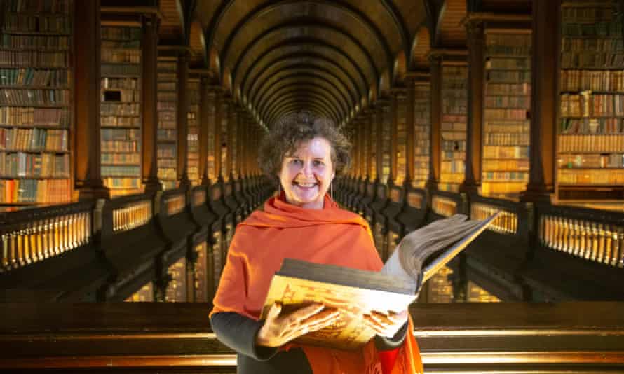 Helen Shenton, University Librarian and Archivist in the Long Room.