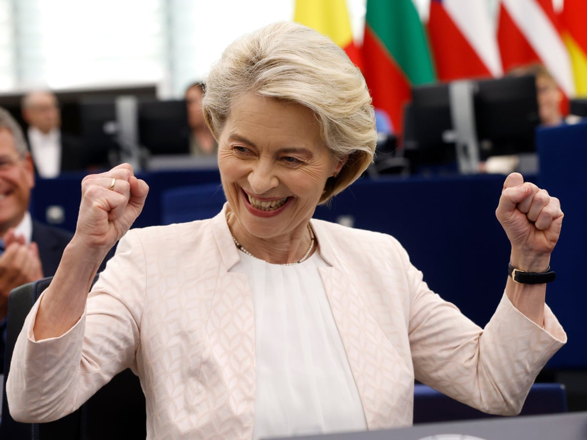 Ursula von der Leyen wins second term as European Commission president | European Commission | The Guardian