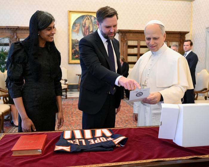 Pope Leo XIV receives White House invitation in meeting with JD Vance | Pope Leo XIV | The Guardian