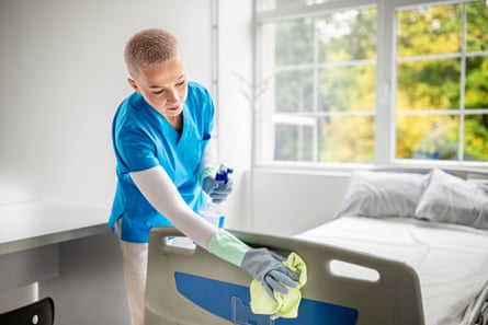 Not all heroes wear capes – some carry mops and disinfectant wipes.