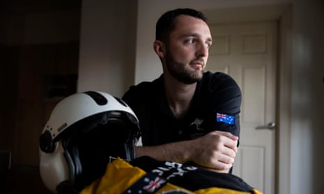 RFS volunteer Ash Morrow at home in Sydney