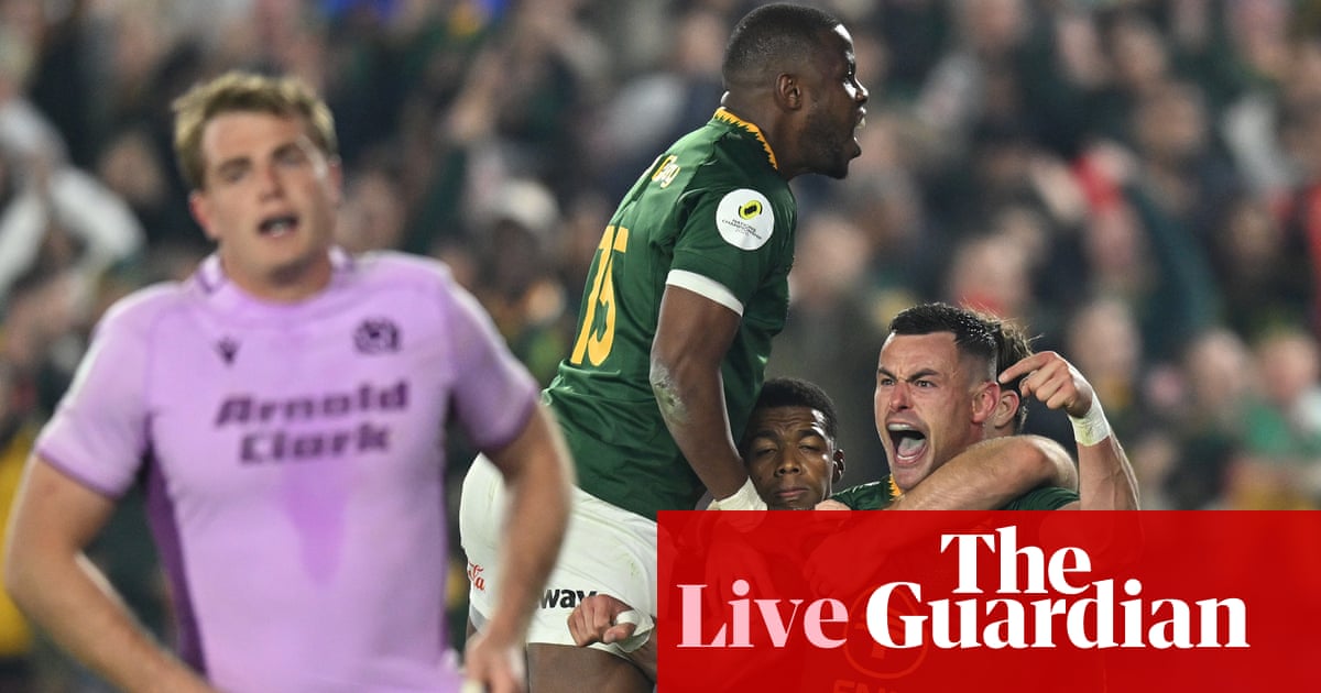 South Africa 42-28 Scotland: Nations Championship rugby – live