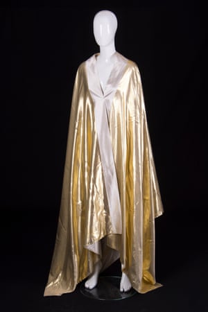 Gold and white costume, 1977